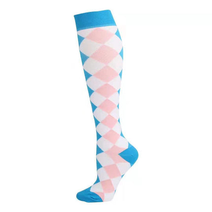 Compression Socks for Men & Women Non-Slip Long Tube Ideal for Running,Nursing,Circulation