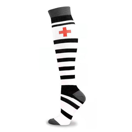 Compression Socks for Men & Women Non-Slip Long Tube Ideal for Running,Nursing,Circulation