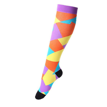 Compression Socks for Men & Women Non-Slip Long Tube Ideal for Running,Nursing,Circulation  3