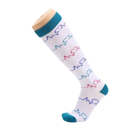 Compression Socks for Men & Women Non-Slip Long Tube Ideal for Running,Nursing,Circulation