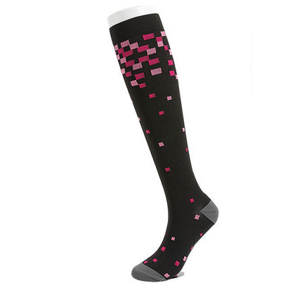 Compression Socks for Men & Women Non-Slip Long Tube Ideal for Running,Nursing,Circulation