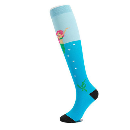 Compression Socks for Men & Women Non-Slip Long Tube Ideal for Running,Nursing,Circulation  2