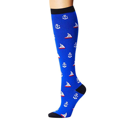 Compression Socks for Men & Women Non-Slip Long Tube Ideal for Running,Nursing,Circulation  2