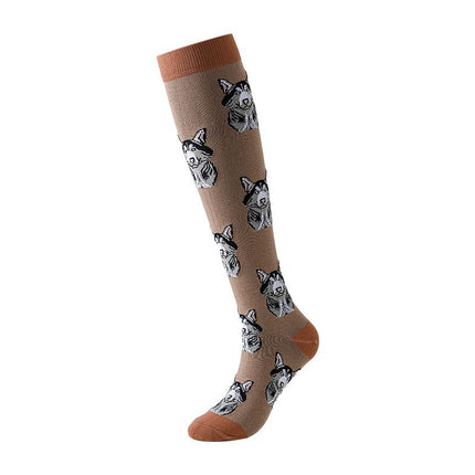 Compression Socks for Men & Women Non-Slip Long Tube Ideal for Running,Nursing,Circulation  3