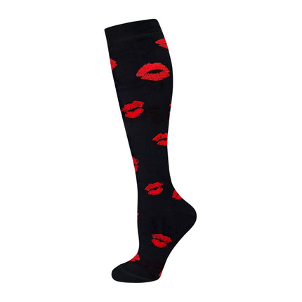 Compression Socks for Men & Women Non-Slip Long Tube Ideal for Running,Nursing,Circulation