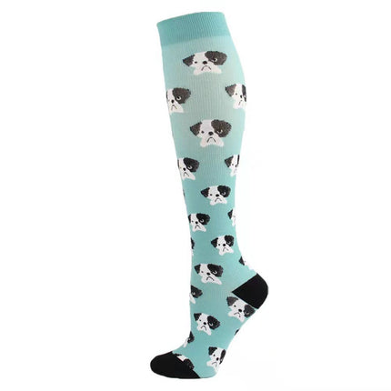 Compression Socks for Men & Women Non-Slip Long Tube Ideal for Running,Nursing,Circulation  2