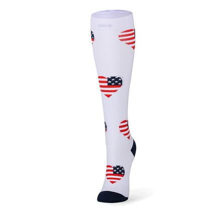 Compression Socks for Men & Women Non-Slip Long Tube Ideal for Running,Nursing,Circulation