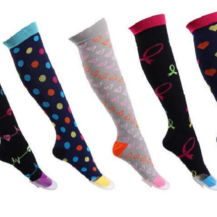 Compression Socks for Men & Women Non-Slip Long Tube Ideal for Running,Nursing,Circulation