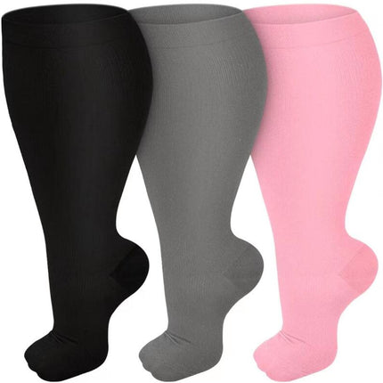 Plus Size Compression Socks for Women Stockings Wide Calf Cute Compression Knee High Support Socks