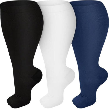 Plus Size Compression Socks for Women Stockings Wide Calf Cute Compression Knee High Support Socks