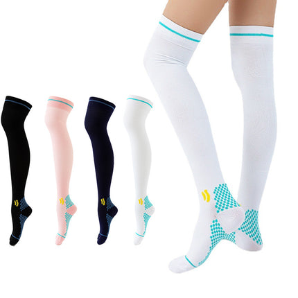 Men's and Women's Extended Over-the-Knee Compression Socks  - Suitable for Running, Traveling