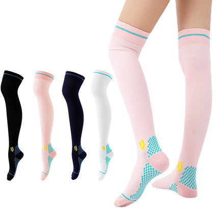 Men's and Women's Extended Over-the-Knee Compression Socks  - Suitable for Running, Traveling