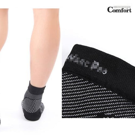 Half Mesh Open Toe Sports Ankle Socks Sleeves - Best Ankle Compression Sleeves, Daily Protectors-A