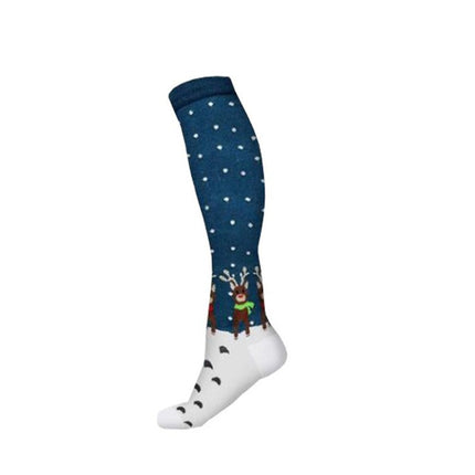 Men's and Women's Patterned Halloween Spooky Sports Muscle Socks Support Blood Circulation