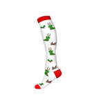 White bottom Christmas socks