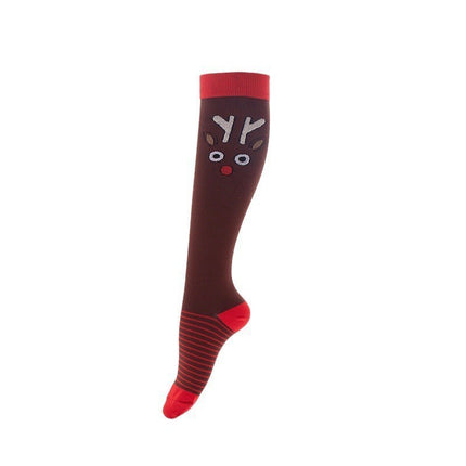 Men's and Women's Patterned Halloween Spooky Sports Muscle Socks Support Blood Circulation