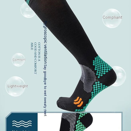 Women's Compression Socks Men's Knee Running Socks Travel Flight Youth Sports Socks