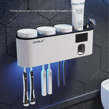 Smart Toothbrush Sterilizer Wall Mounted Toothbrush Cup Shelving Stable Perforation-Free