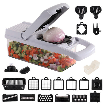 Vegetable Chopper Slicer Dicer, Multi 22-in-1 Veggie Mandoline Food Cutter for Vegetable Fruit