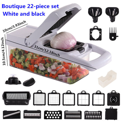 Vegetable Chopper Slicer Dicer, Multi 22-in-1 Veggie Mandoline Food Cutter for Vegetable Fruit