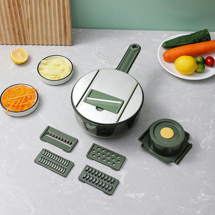 Vegetable Cutter,Food Slicer Assistant Tool With Container Chopper Vegetable Cutter