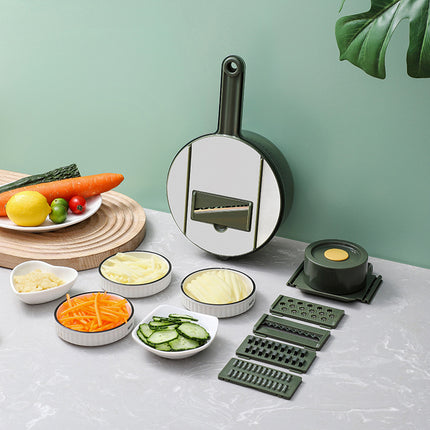 Vegetable Cutter,Food Slicer Assistant Tool With Container Chopper Vegetable Cutter