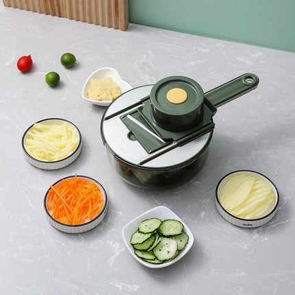 Vegetable Cutter,Food Slicer Assistant Tool With Container Chopper Vegetable Cutter