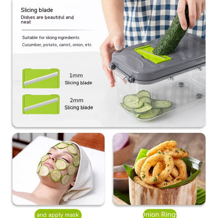 Vegetable Chopper, Multi-Function 22 in 1 Vegetable Mandoline Food Cutter for Vegetables and Fruits