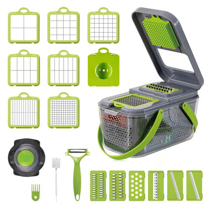 Vegetable Chopper, Multi-Function 22 in 1 Vegetable Mandoline Food Cutter for Vegetables and Fruits