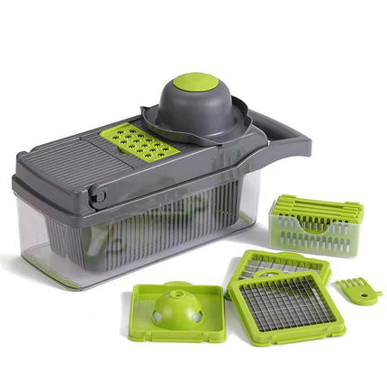 Vegetable Multi-function Chopper 13 in 1 Food Chopper Slicer Vegetable Cutter with Container