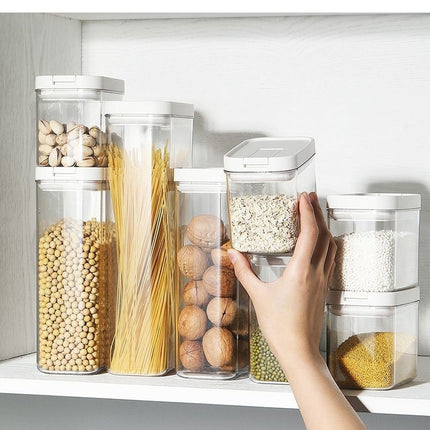 Airtight Food Storage Containers with Lids, Plastic Canister for Organization and Storage