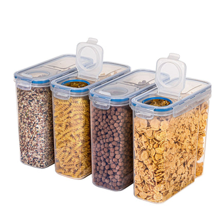 Airtight Food Storage Containers with Lids, Plastic Canister Set for Organization and Storage