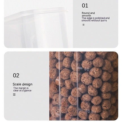 Airtight Food Storage Containers with Lids, Plastic Canister Set for Organization and Storage