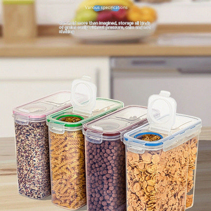 Airtight Food Storage Containers with Lids, Plastic Canister Set for Organization and Storage