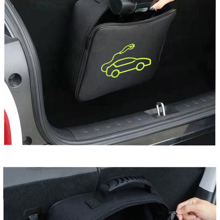 Car Charging Cable Storage Bag, Electric Vehicle Charging Cable Storage Carry Bag