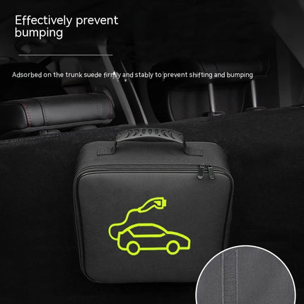 Car Charging Cable Storage Bag, Electric Vehicle Charging Cable Storage Carry Bag