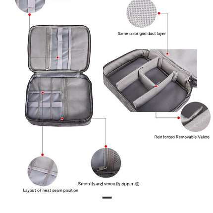 Multifunctional Large Storage Case Electronics Organizer Travel Cable Organizer Bag