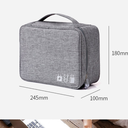 Large Capacity Cable Storage Bag Cable Organizer Bag Water Resistant Travel Case