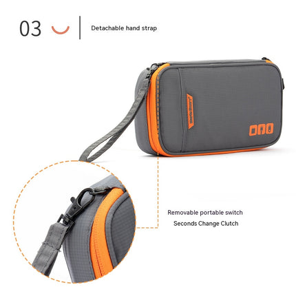 Electronic Organizer Pouch Bag, 3 Compartments Travel Organizer Bag Portable Storage Case