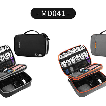 Electronic Organizer Pouch Bag, 3 Compartments Travel Organizer Bag Portable Storage Case