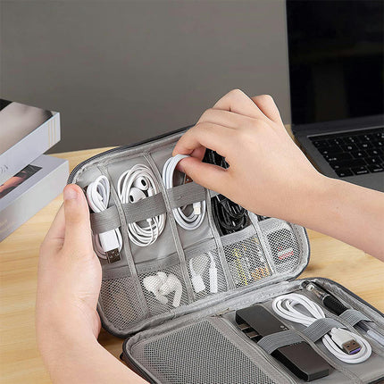 Travel Electronics Organizer Portable Cable Organizer Bag for Storage Electronic Accessories Case