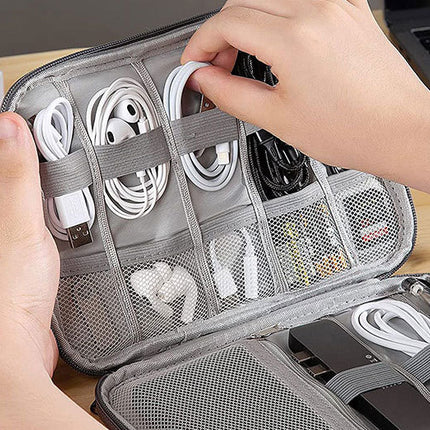 Travel Electronics Organizer Portable Cable Organizer Bag for Storage Electronic Accessories Case