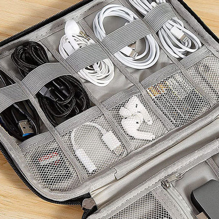 Travel Electronics Organizer Portable Cable Organizer Bag for Storage Electronic Accessories Case