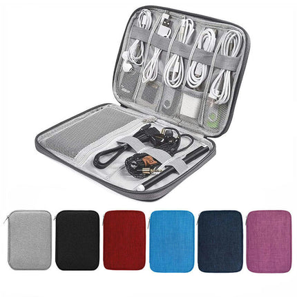 Travel Electronics Organizer Portable Cable Organizer Bag for Storage Electronic Accessories Case