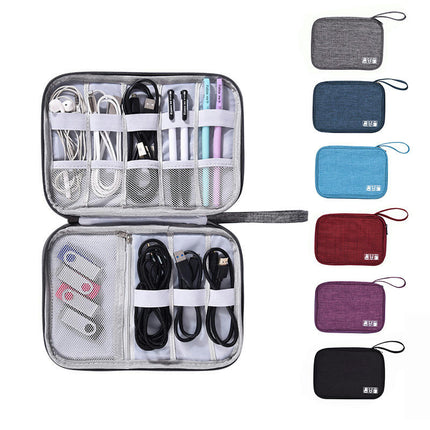 waterproof Travel Electronic Cord Organizer Travel Case, Travel Cable Organizer Bag