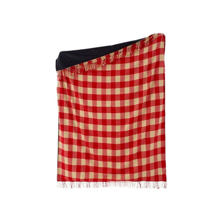 Oversized Picnic Blanket Waterproof Plaid Mat Portable Outdoor Camping Mat