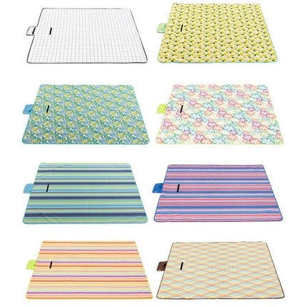 Extra Large Picnic Blanket Waterproof Plaid Camping Mat Portable Outdoor Mat