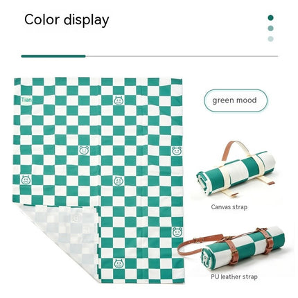 Canvas Picnic Mat Thickened Moisture-Proof Camping Mat Outdoor Spring Outing Mat