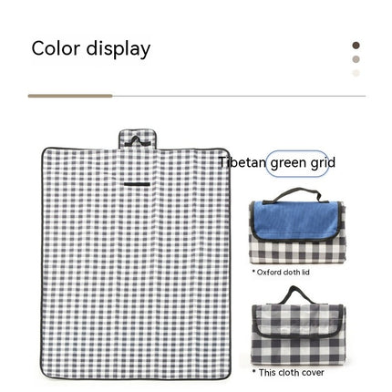 Outdoor Large Picnic Blanket - Waterproof Camping Plaid Mat Portable Sand Mat