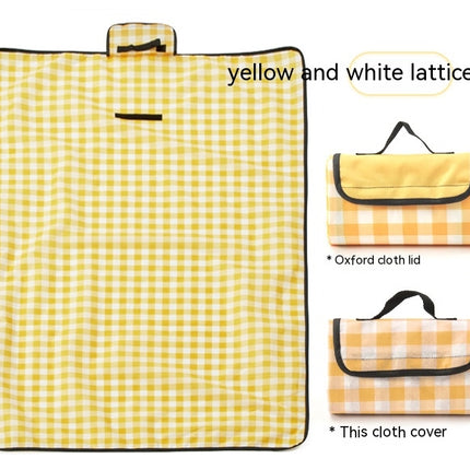 Outdoor Large Picnic Blanket - Waterproof Camping Plaid Mat Portable Sand Mat